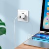 Адаптер мережевий HOCO Lightning Cable Maker dual port charger set N25 |2USB, 2.1A| black