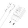 Адаптер мережевий HOCO Type-C to Type-C Cable Founder charger set N28 |1USB/1Type-C, 20W/3A, PD/QC| black