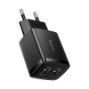 Адаптер мережевий Baseus  Compact Charger 2U |2USB, 2.1A/10.5W| (CCXJ010201) black