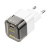 Адаптер мережевий HOCO Transparent tribute single-port C125A |1Type-C, PD/QC, 20W/3A| transparent-black