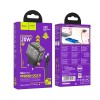 Адаптер мережевий HOCO Type-C to Lightning cable Dazzling dual-port N34 |1USB/1Type-C, 20W/3A, PD/QC| transparent-black
