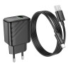 Адаптер мережевий HOCO Type-C cable Rich single port charger CS21A |1USB, 18W/3A, QC| black