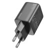 Адаптер мережевий Hoco Elogiado dual-port charger N42 |2Type-C, 45W/3A, PD/QC| white