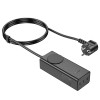 Адаптер мережевий Hoco Sharp desktop socket NS4 |1USB/2Type-C, 65W/3A, PD/QC, 4000W Socket| black