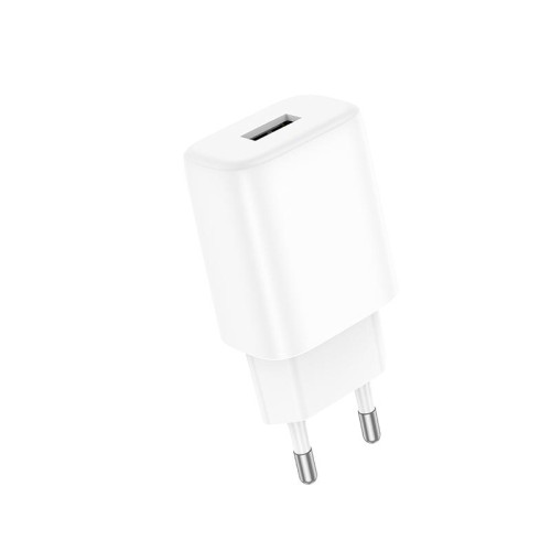 Адаптер мережевий HOCO Solid single port charger C134A |1USB, 12W/2.4A| black
