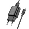 Адаптер мережевий HOCO Lightning Cable Solid single port charger C134A |1USB, 12W/2.4A| white