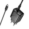 Адаптер мережевий HOCO Type-C to Type-C Cable Puerto single-port charger set CS24A |1Type-C, 25W/3A| black