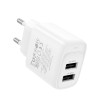 Адаптер мережевий HOCO Smart dual-port charger C141A |2USB. 2.1A/10.5W| white