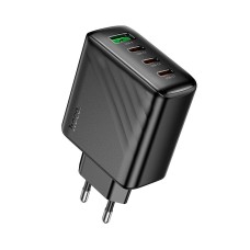 Адаптер мережевий HOCO Supply charger CS27A |1USB/3Type-C,67W/3A, PD/QC| black