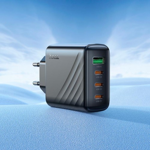 Адаптер мережевий HOCO Supply charger CS27A |1USB/3Type-C,67W/3A, PD/QC| black