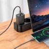Адаптер мережевий HOCO Gentle charger N61 (Type-C to Type-C set) |1USB/1Type-C, 20W/3A, PD/QC| white
