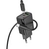 Адаптер мережевий HOCO Gentle charger N61 (Type-C to Type-C set) |1USB/1Type-C, 20W/3A, PD/QC| white