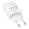 Адаптер мережевий HOCO Gentle single port charger N62 |1Type-C, 30W/3A, PD/QC| white