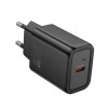 Адаптер мережевий HOCO Gentle single port charger N62 |1Type-C, 30W/3A, PD/QC| white