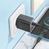 Адаптер мережевий Hoco Elogiado dual-port charger N42 (Type-C to Type-C Set) |2Type-C, 45W/3A, PD/QC| white