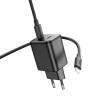 Адаптер мережевий Hoco Elogiado dual-port charger N42 (Type-C to Type-C Set) |2Type-C, 45W/3A, PD/QC| white