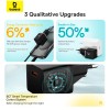 Адаптер мережевий Baseus GaN5 Fast Charger (mini) |1Type-C, 20W/3A, PD/QC| (With C to C 100W 1m cable) black