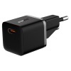 Адаптер мережевий Baseus GaN5 Fast Charger (mini) |1Type-C, 20W/3A, PD/QC| (With C to C 100W 1m cable) black
