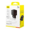 Адаптер мережевий Baseus Palm Fast Charger |1Type-C, 20W/3A, PD/QC| black