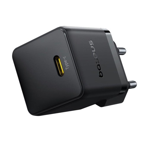 Адаптер мережевий Baseus Palm Fast Charger |1Type-C, 20W/3A, PD/QC| black