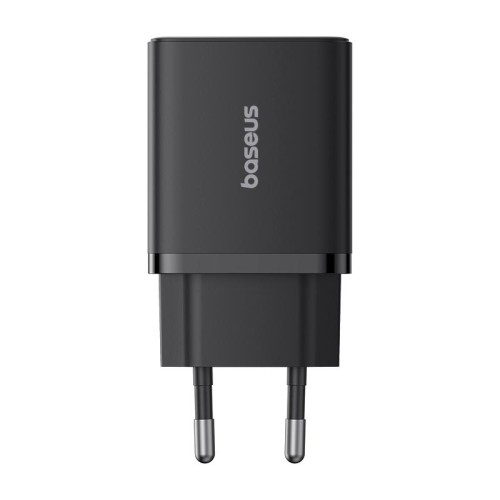 Адаптер мережевий Baseus Cube Fast Charger |1USB/1Type-C, 30W/3A, PD/QC| black