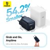 Адаптер мережевий Baseus PicoGo GaN Fast Charger |1Type-C, 45W/3A, PD/QC| black