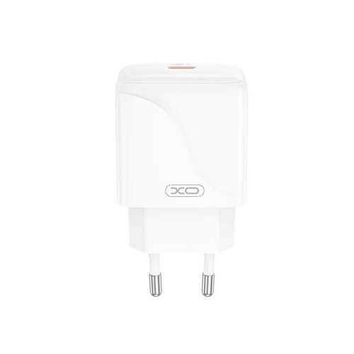 Адаптер мережевий XO Single USB-C Fast Charger L141 |20W/3A, PD/QC| white