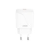 Адаптер мережевий XO Single USB-C Fast Charger L141 |20W/3A, PD/QC| white