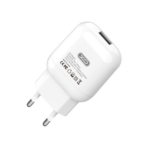 Адаптер мережевий XO charger L37 |1USB, 2.1A| white