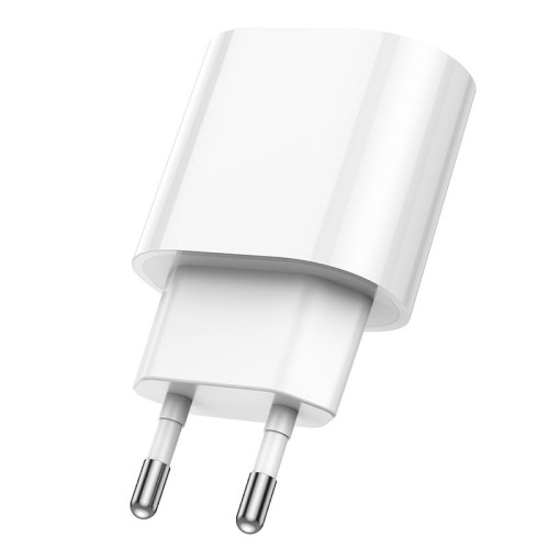 Адаптер мережевий HOCO Fighter charger C109A |1Type-C/1USB, 3A/20W, PD/QC| white