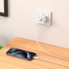 Адаптер мережевий HOCO Charm charger C147A |1USB/1Type-C, 20W/3A, PD/QC| white