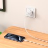 Адаптер мережевий HOCO Charm single port charger C148A |1Type-C, 30W/3A, PD/QC| white