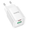 Адаптер мережевий HOCO Charm charger C149A |1USB/1Type-C, 30W/3A, PD/QC| white