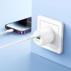 Адаптер мережевий Borofone Lustrous charger BA94A |1USB/1Type-C, 30W/3A, PD/QC| white