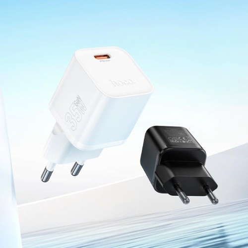 Адаптер мережевий HOCO Ingenious single port PD charger N66 |1Type-C, 35W/3A, PD/QC| black
