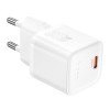 Адаптер мережевий HOCO Ingenious single port PD charger N66 |1Type-C, 35W/3A, PD/QC| white
