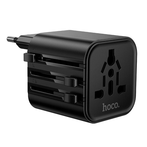 Перехідник для розеток HOCO Changer global universal conversion plug AC29 black