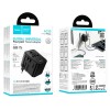 Адаптер мережевий HOCO Changer 4-port universal charger AC30 |2USB/2Type-C, 17W Max| black