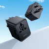 Адаптер мережевий HOCO Changer 4-port universal charger AC30 |2USB/2Type-C, 17W Max| black