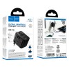 Адаптер мережевий HOCO Changer 3-port PD universal charger AC31 |1USB/2TypeC, PD/QC, 25W/3.4A| black