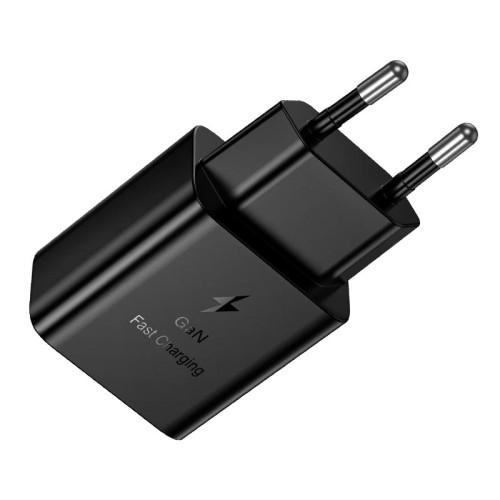 Адаптер мережевий HOCO Star single port PD charger N76 |25W/3A, PD/QC, GaN| black