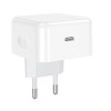 Адаптер мережевий HOCO Speed single port PD charger C161A |1Type-C, 40W/3A, PD/QC| white