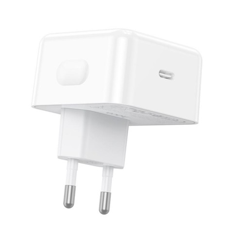 Адаптер мережевий HOCO Speed single port PD charger C161A |1Type-C, 40W/3A, PD/QC| white