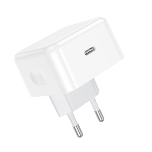 Адаптер мережевий HOCO Speed single port PD charger C161A |1Type-C, 40W/3A, PD/QC| white