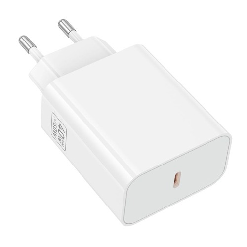 Адаптер мережевий HOCO Source single port PD charger C162A |1Type-C, 40W/3A, PD/QC| black