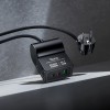 Адаптер мережевий HOCO Win 1 position PD desktop socket AC33 (L=1.5M) |2Type-C/1USB/DC, 30W/3A, PD/QC| black