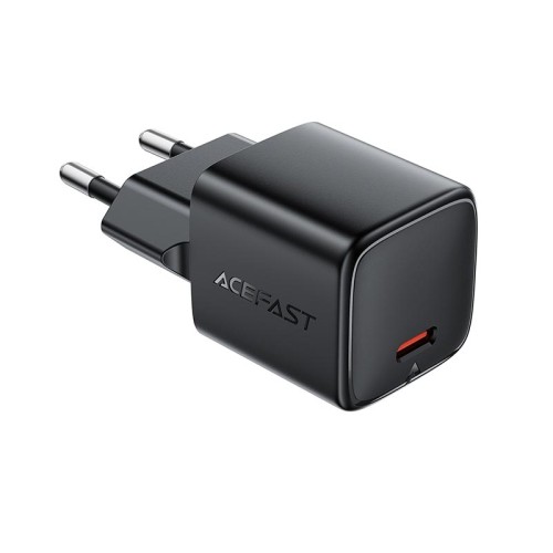 Адаптер мережевий ACEFAST PD mini GaN USB-C fast charger A118 |1USB-C, 30W/3A| black