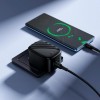 Адаптер мережевий C to C cable HOCO folding charger set CS101A |1USB/1Type-C, 20W/3A, PD/QC| black