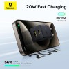 Адаптер мережевий BASEUS C to C cable Palm Fast Charger set |1USB/1Type-C, 20W/3A, PD/QC| black