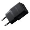 Адаптер мережевий BASEUS C to C cable Palm Fast Charger set |1USB/1Type-C, 20W/3A, PD/QC| black